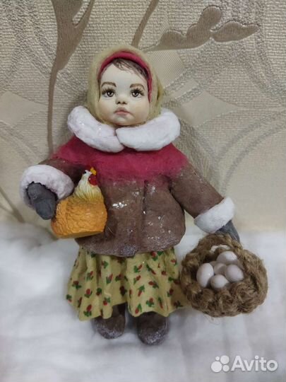 Ватная ëлочная игрушка