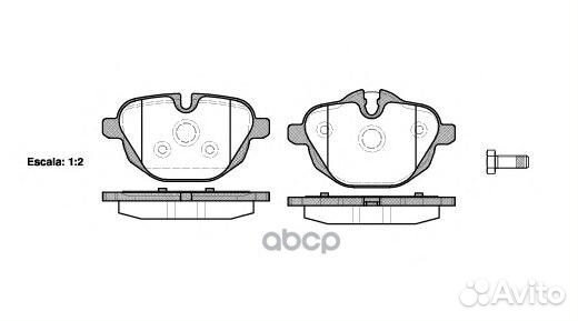 1421 00 34216788284 колодки дисковые з BMW