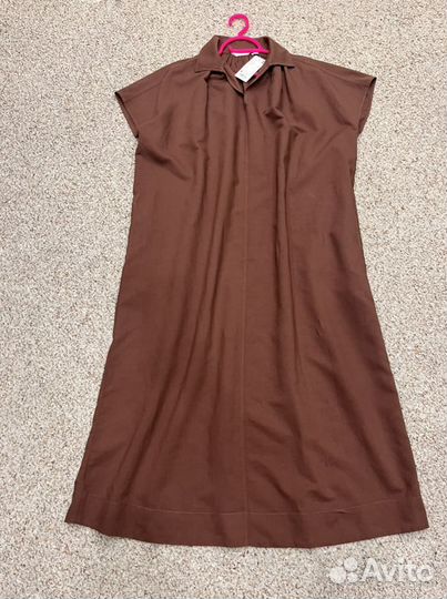 Платье Uniqlo, новое, цвет Шоколад, р.L-XL/48-50