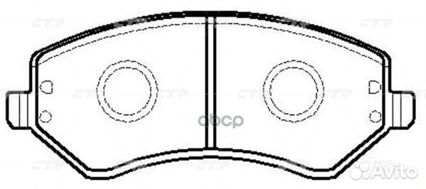 Ckcr-4 Колодки тормозные дисковые перед G