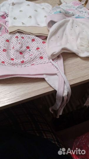 Шапочки для девочки.От 0 до 3