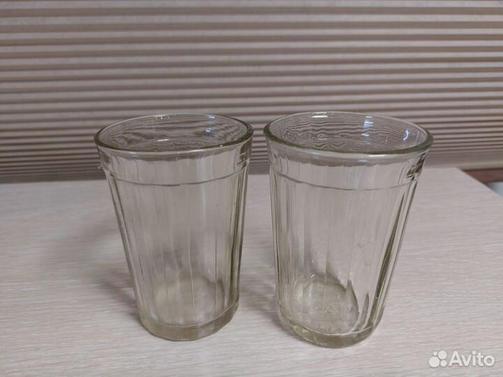 Стаканы новые тонкие СССР