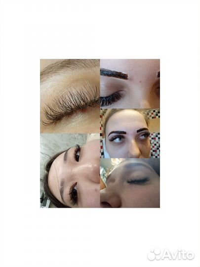 Наращивание ресниц на дому/у вас, модели