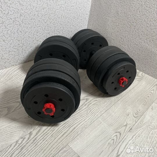 Гантели 2 по 20 разборные новые