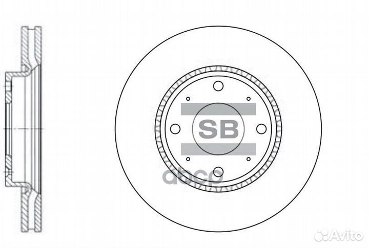 Диск тормозной KIA cerato (LD) 1.5-2.0 04- пере