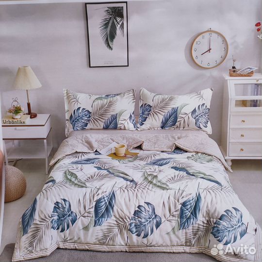 Комплект постельного белья с одеялом из хлопка
