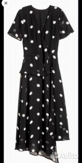 Платье hm в горох длинное платье Zara длинное 42