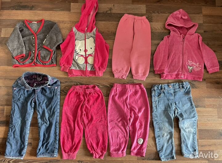 Вещи пакетом для девочки от 80 до 98р