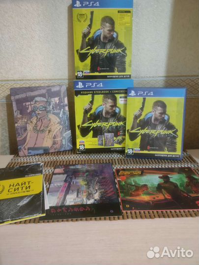 Cyberpunk 2077 Steelbook + Comicbook для PS4