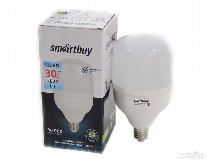 Лампа Smartbuy LED-HP 50W/4000/E27 (SBL-HP-50-4K