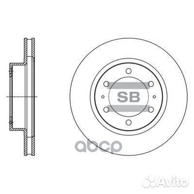 Диск тормозной SD4098 Sangsin brake