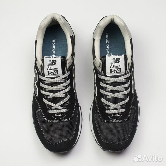 Кроссовки New Balance 574 Black / Grey (арт. 22914)