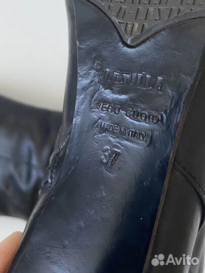 Остроносые сапоги Le Silla Италия натуральная кожа