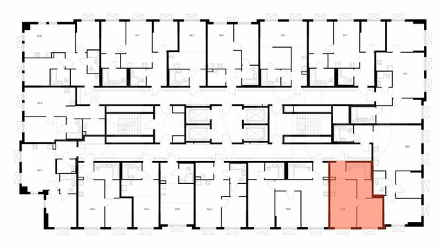 1-к. квартира, 34,5 м², 20/25 эт.