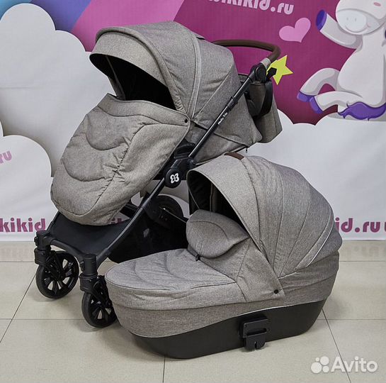 Коляска модульная 3в1 Molly Trio, цвет бежевый