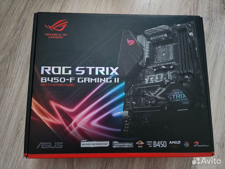 Материнская плата asus rog strix b450 f gaming ii