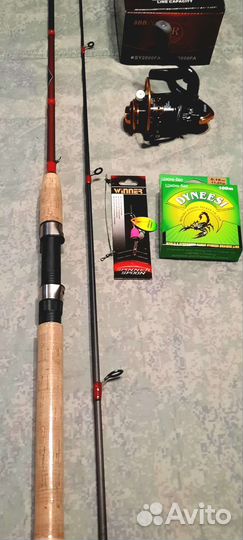 Набор спининг shimano catana10-30г;2,1м с катушкой