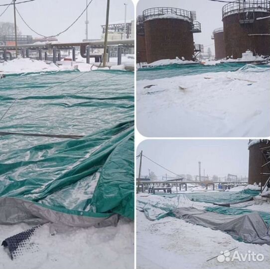 Временная кровля новый тент с кольцам 15х10 10х20