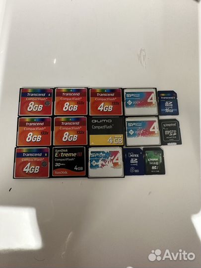 Compact flash и sd флешка