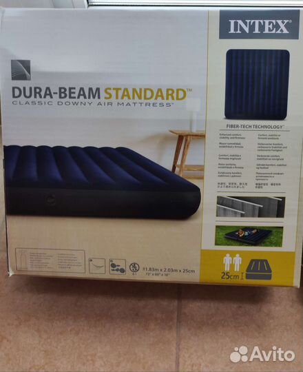 Надувной матрас Intex 180*200 см + насос
