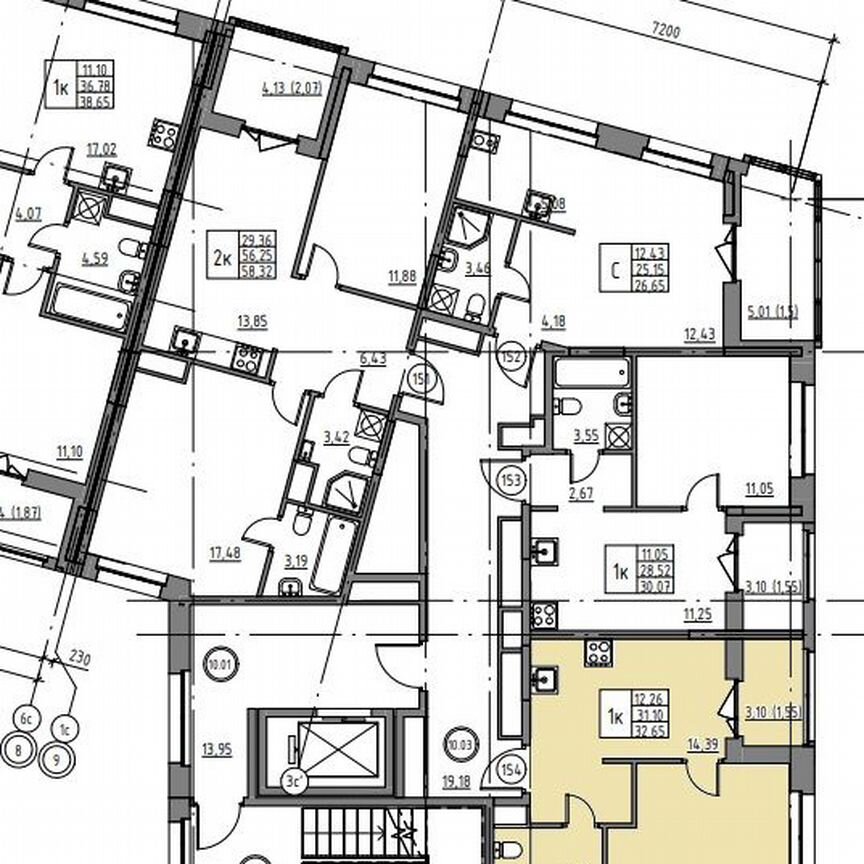 1-к. квартира, 32,7 м², 10/12 эт.