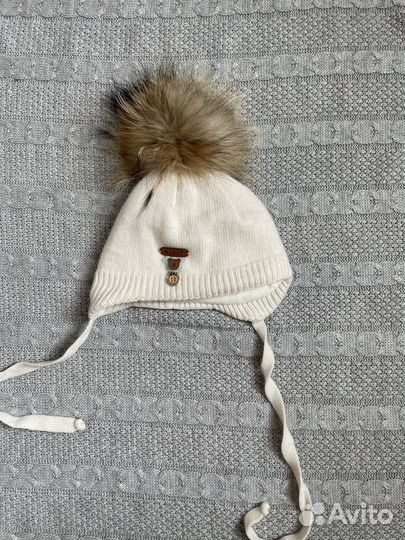 Шапочка зимняя для новорожденных