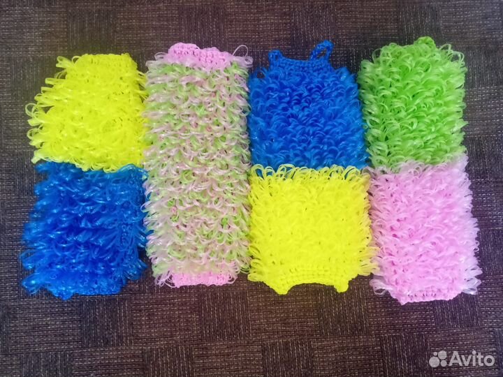 Мочалки ручной вязки