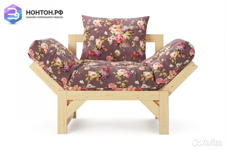 Кресло Амбер бордовое