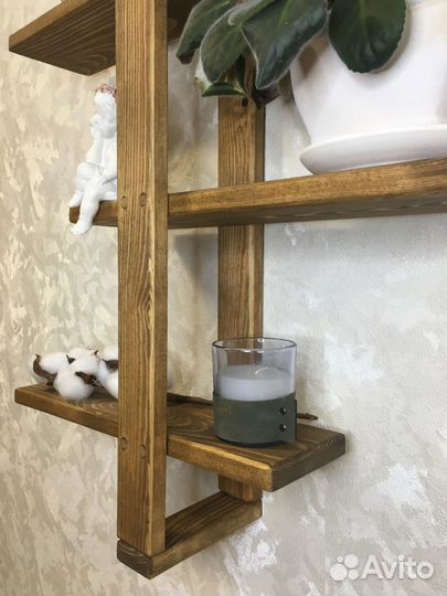 Полка настенная деревянная