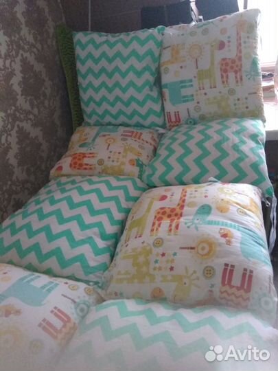 Бортики в кроватку Amarobaby Африка 12 подушек