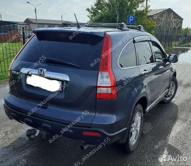 Ветровики Honda CR-V 2006-2012 молдинг нержавейка