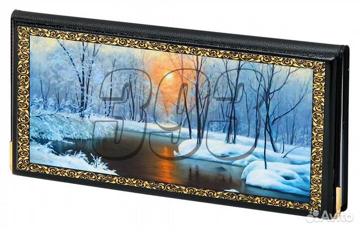 Записная книга Зимний пейзаж (большая) (27930)