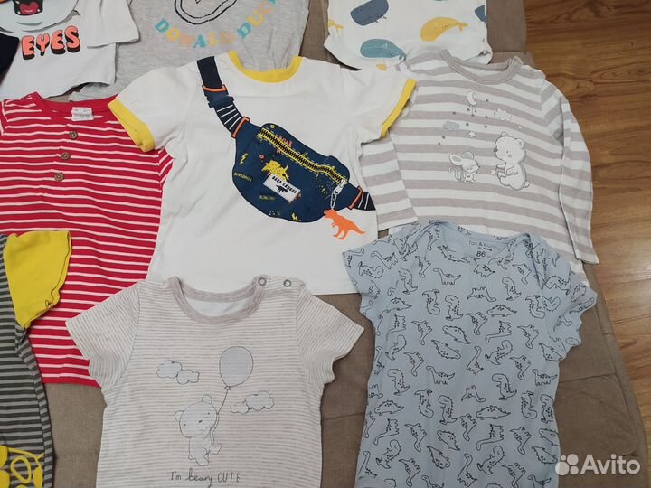 Большой пакет одежды на мальчика 86-92