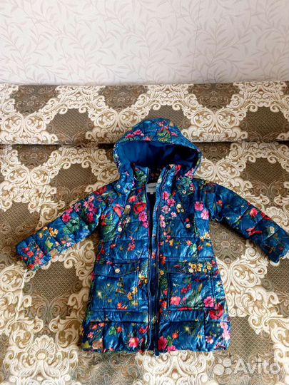 Зимнее пальто для девочки 116