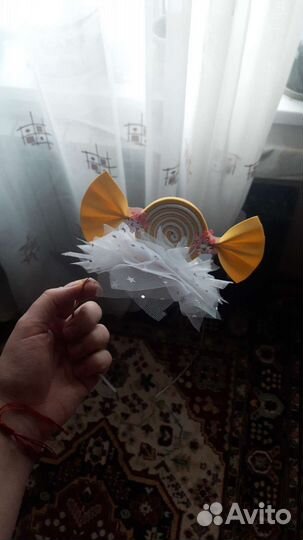 Ободок с конфеткой