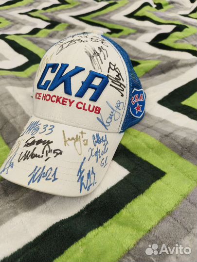 Кепка хк ска с автографами игроков сезон 2022/2023