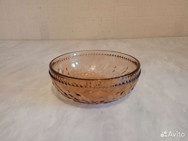 Ваза карамельное стекло СССР