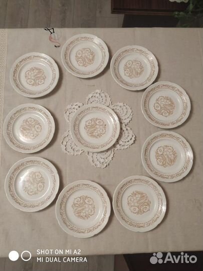 Набор керамических тарелок СССР