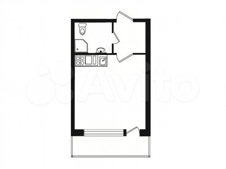 Квартира-студия, 26,4 м², 9/12 эт.