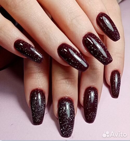 Маникюр комбинированный, аппаратный, наращивание