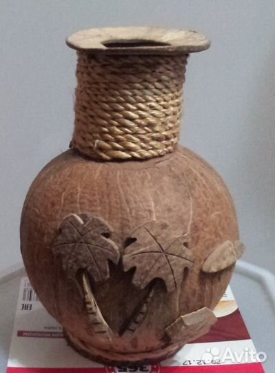 Ваза из кокоса