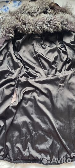 Шуба норковая с чернобуркой 42