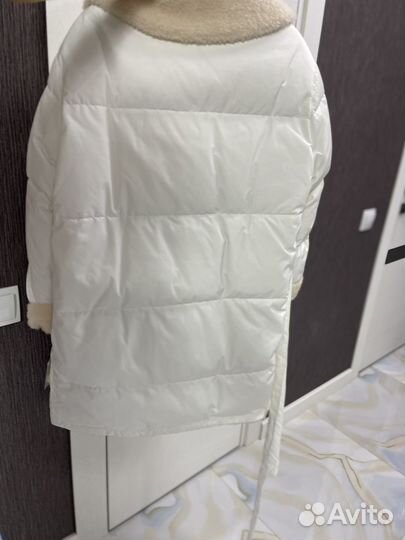 Пуховик белый женский