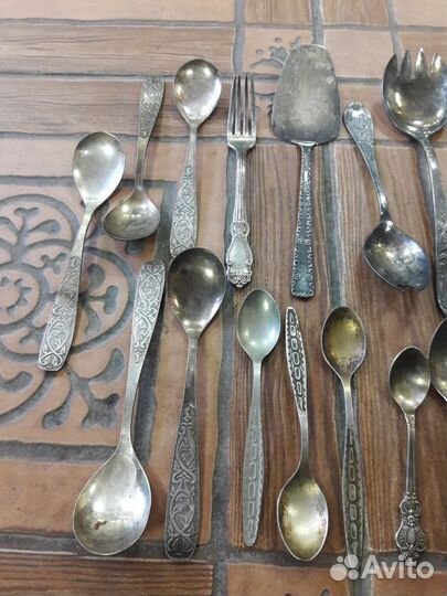 Столовые приборы мельхиор СССР