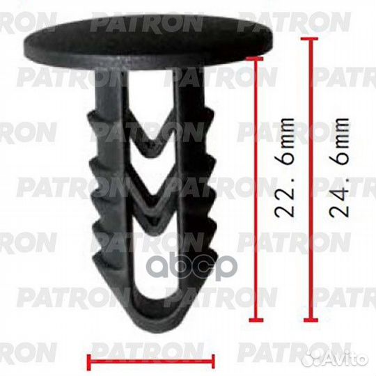 Клипса пластмассовая fiat Применяемость: Держат