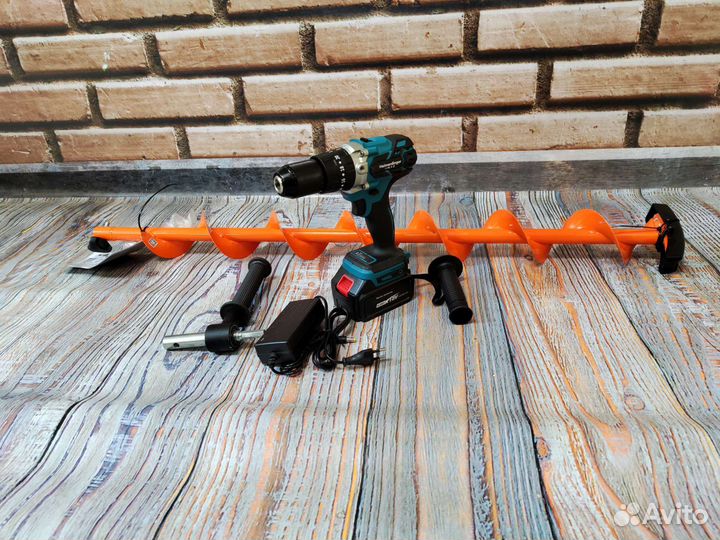 Ледобур шуруповерт. 2 акб