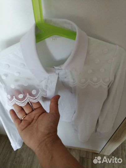 Блузка белая школьная