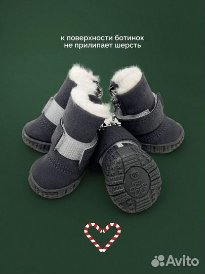 Зимняя обувь для собак