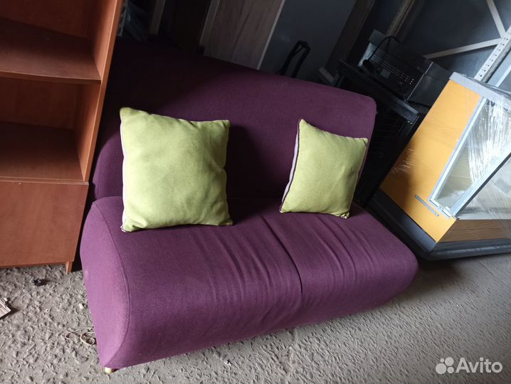 Диван бордовый ткань 137/80/97