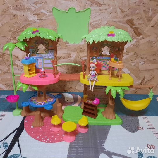 Набор кафе, дом энчантималс с куклой